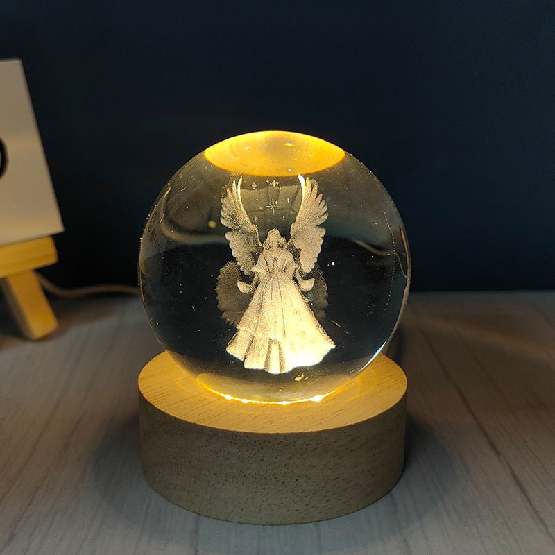 Luminous Crystal Ball Night Light - EliteDomain 