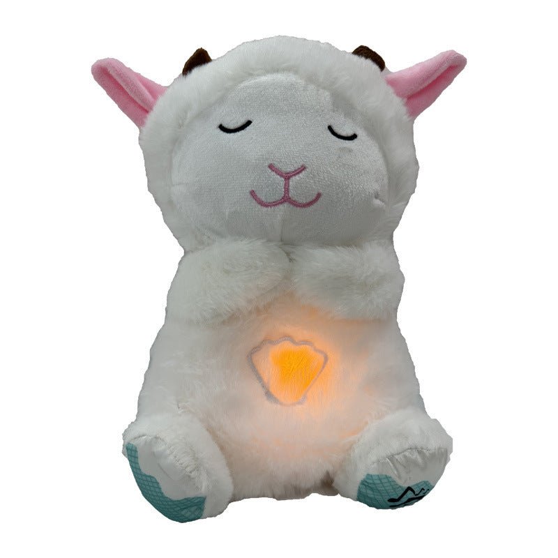 Sleepy Lamb Soothing Sleep Music Plush Toy for Baby's Peaceful Rest - EliteDomain 