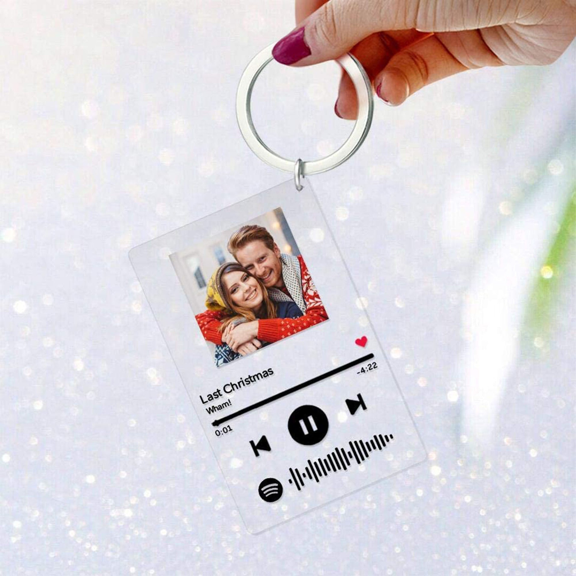 Acrylic Keychain with Custom Album Cover