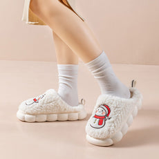 Cute Snowman Winter Slippers