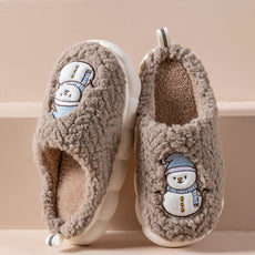 Cute Snowman Winter Slippers