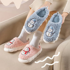 Cute Snowman Winter Slippers