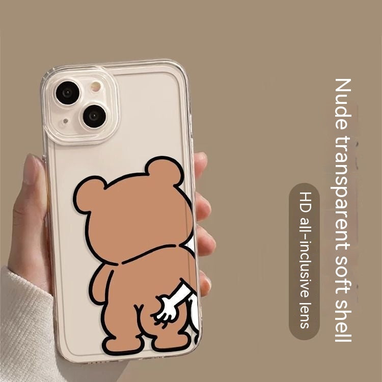 Couple Phone Case Little Bear Cartoon All-inclusive Protection