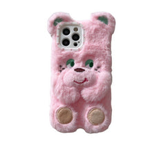 Plush Doll Phone Case Cute Cartoon Bear