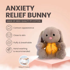 Breathing Rabbit Sensory Plush Soothing Anxiety-Relief Bunny Comforter for Newborns