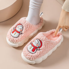 Cute Snowman Winter Slippers