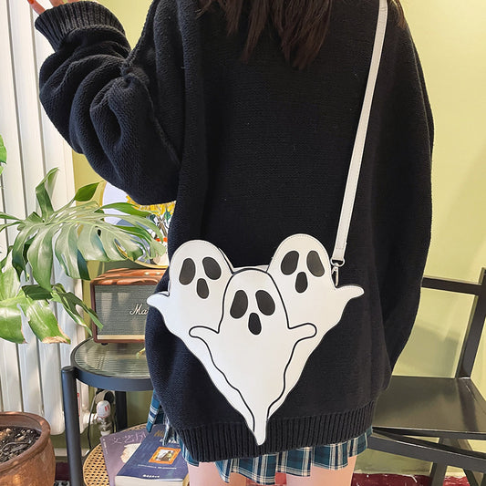 Spooky Halloween Ghost Shoulder Bag