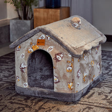 Foldable Dog House Pet Cat Bed Winter Dog Villa Sleep Kennel Removable Nest Warm Enclosed