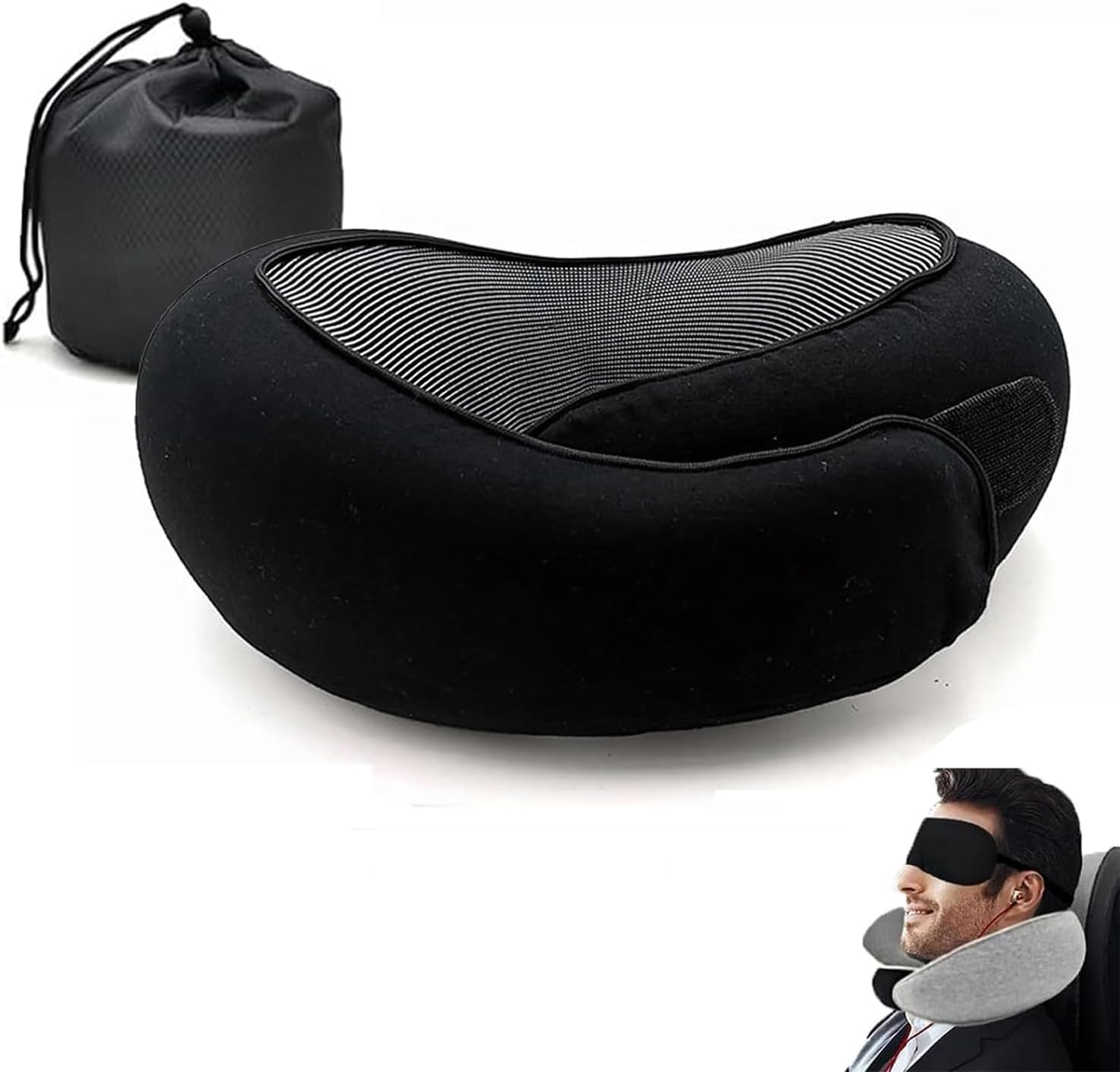 Travel Neck Pillow 360 Degree Comfort and Breathability