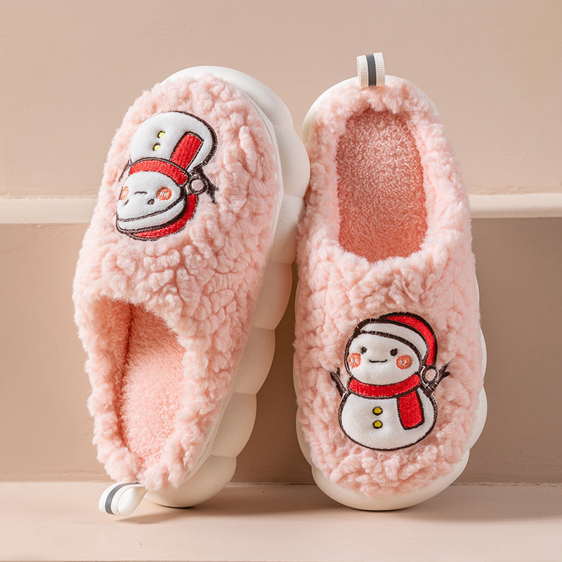 Cute Snowman Winter Slippers