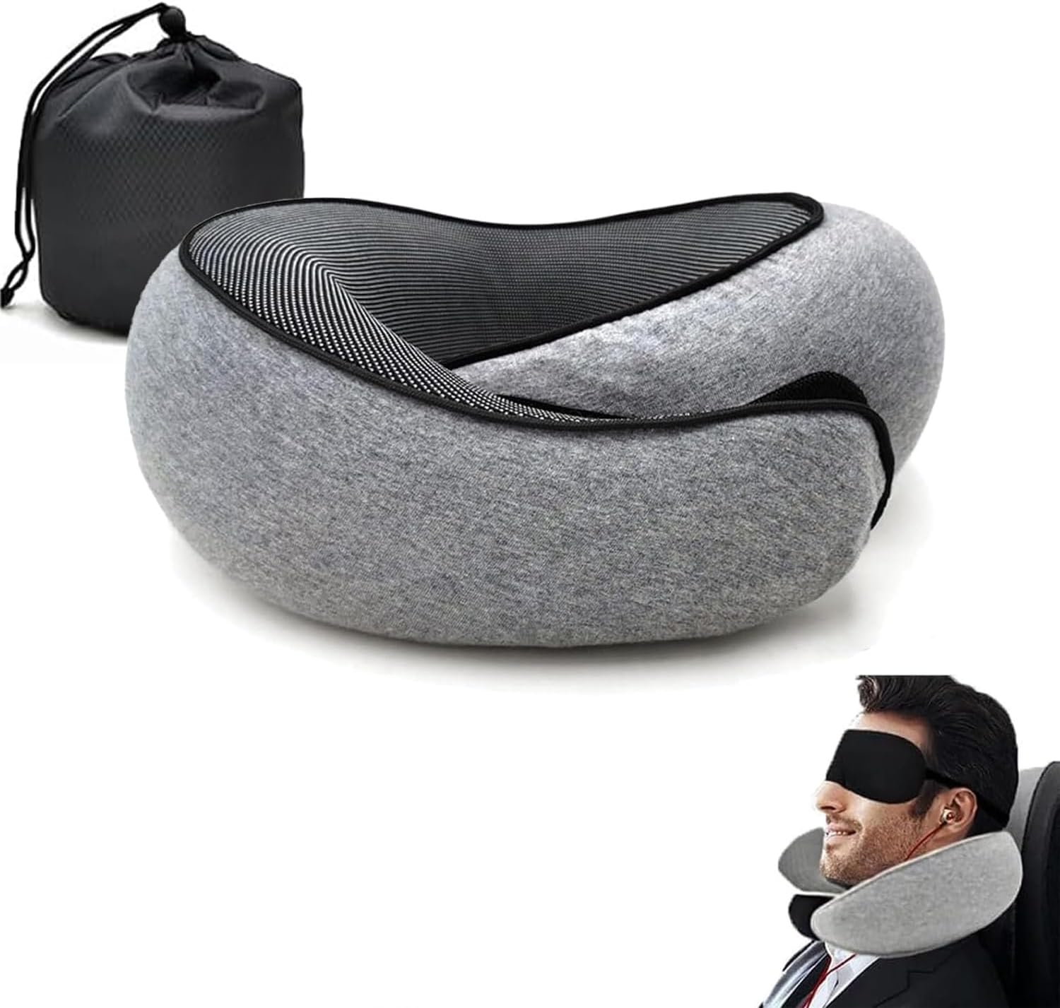 Travel Neck Pillow 360 Degree Comfort and Breathability