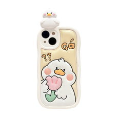 Cute Three-dimensional Duck Phone Case