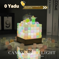 Crystal Luminous Cube Sugar Led Small Night Lamp Handmade Diy Gift