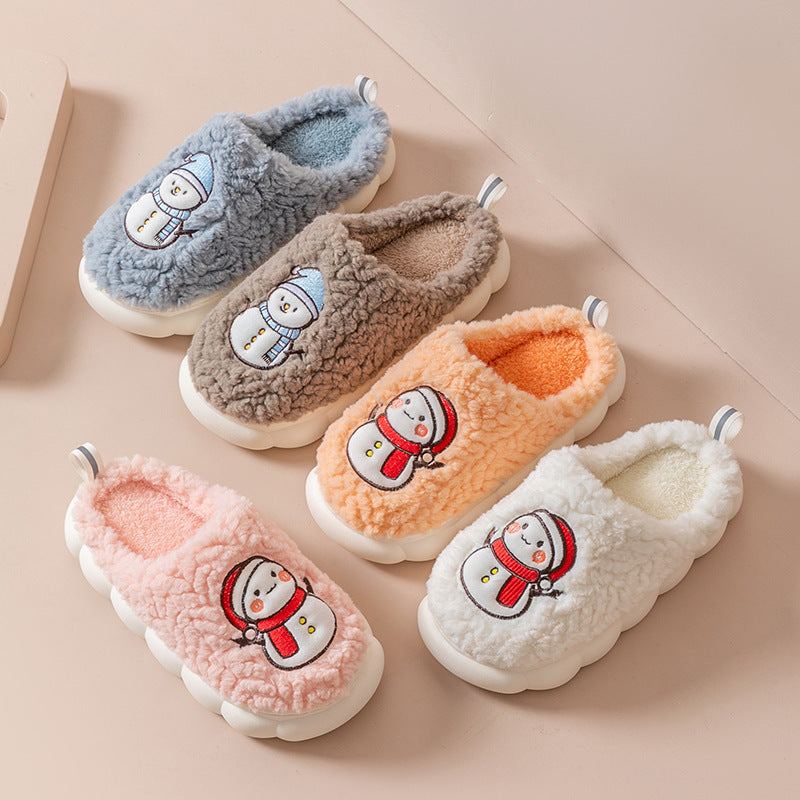 Cute Snowman Winter Slippers