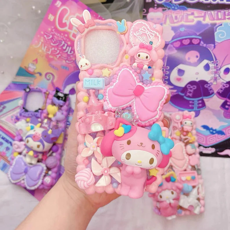 Handmade Cartoon Character Rabbit Cream Phone Case
