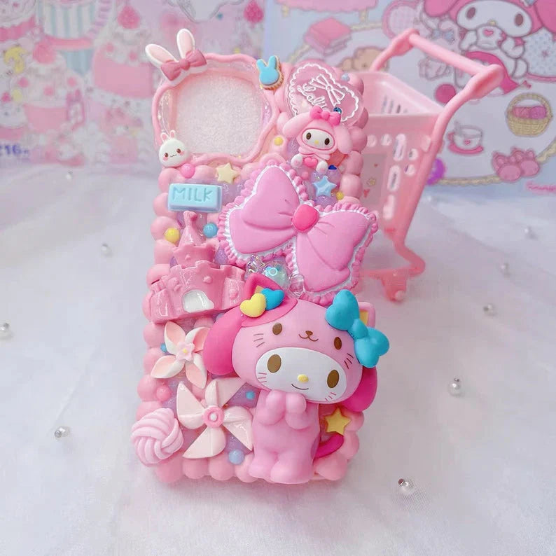 Handmade Cartoon Character Rabbit Cream Phone Case