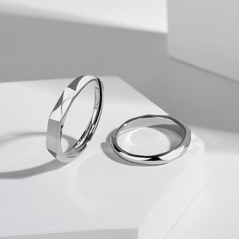 Adjustable Sterling Silver Love Rings