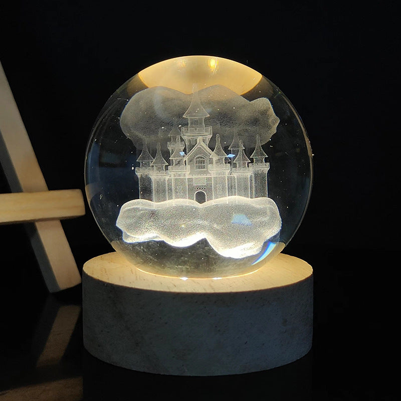 Crystal Ball Table Lamp