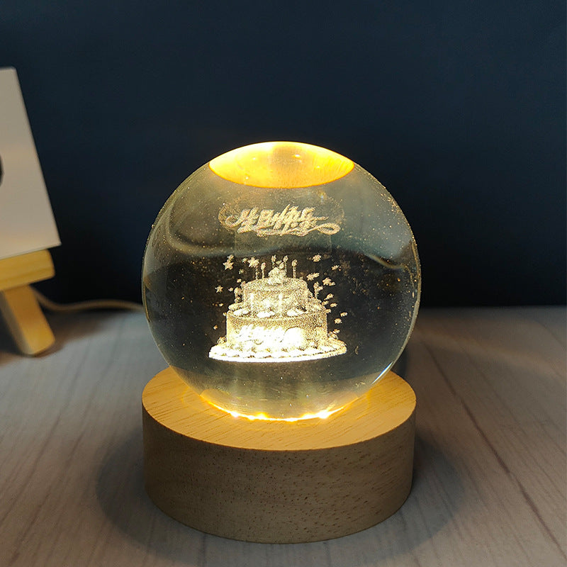 Crystal Ball Table Lamp