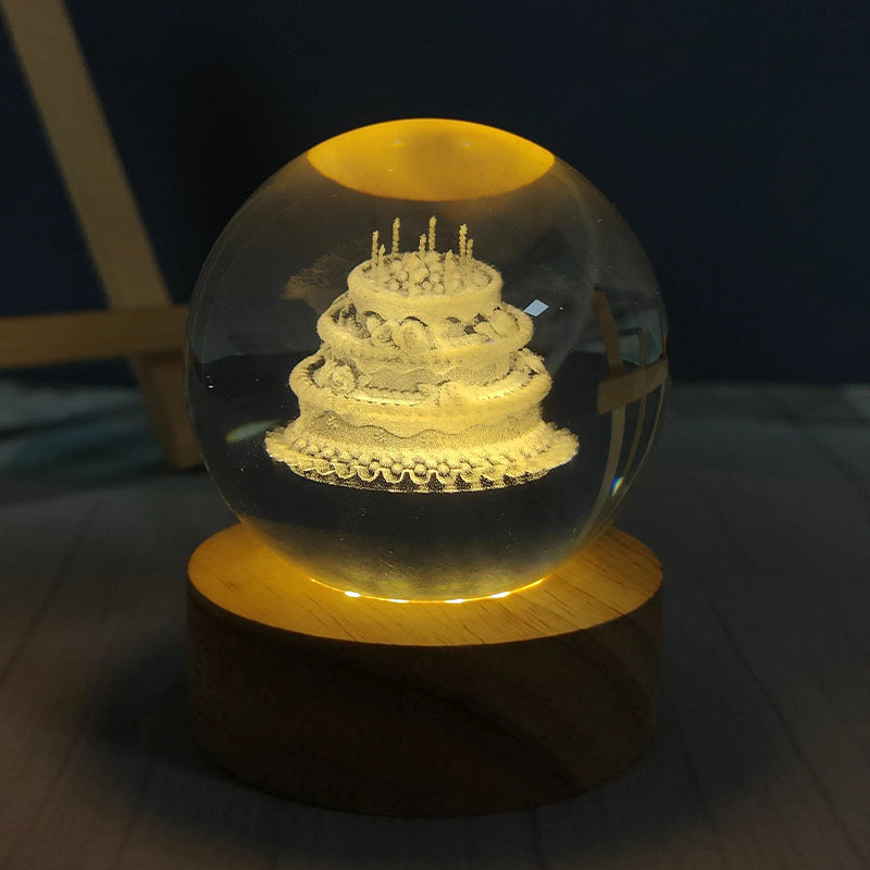 Crystal Ball Table Lamp