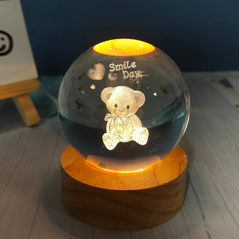 Crystal Ball Table Lamp