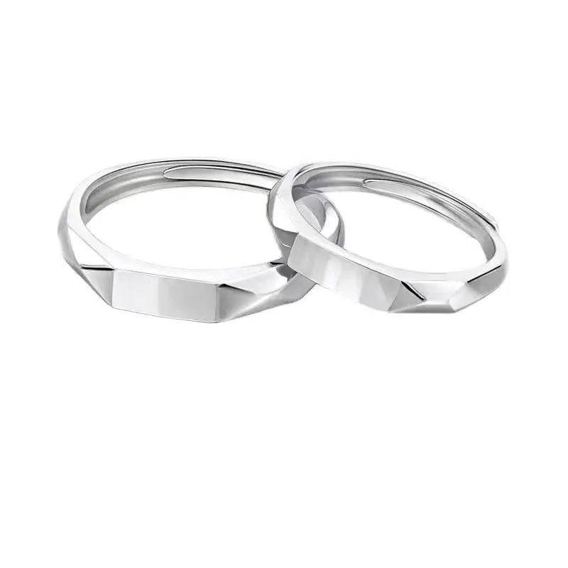 Adjustable Sterling Light sculpted rings