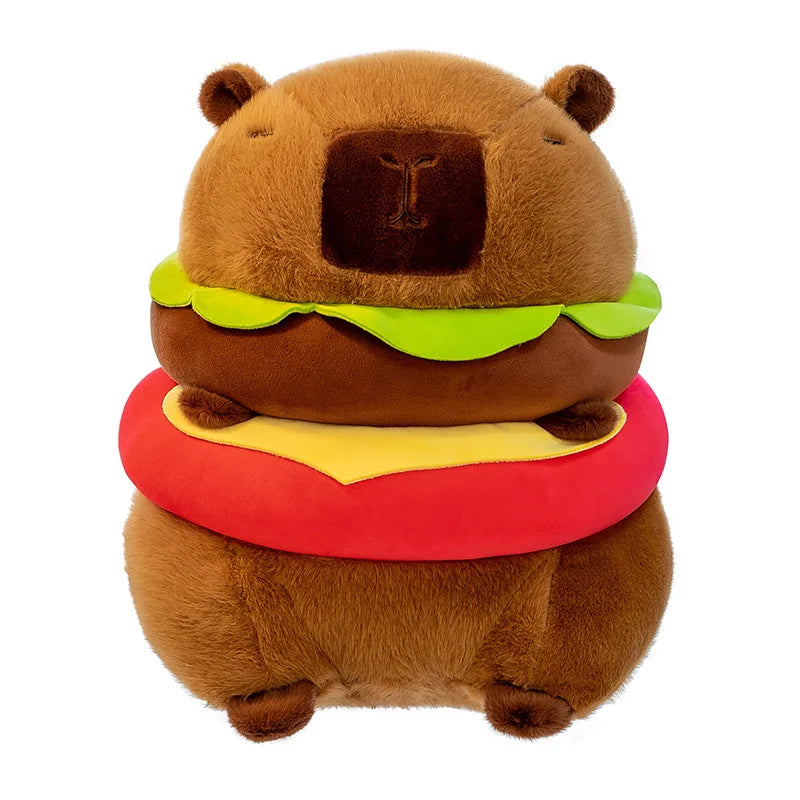 New Kawaii Hamburger Capybara Plush