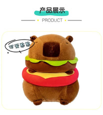 New Kawaii Hamburger Capybara Plush