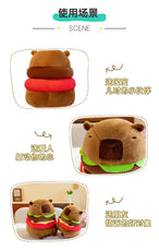 New Kawaii Hamburger Capybara Plush