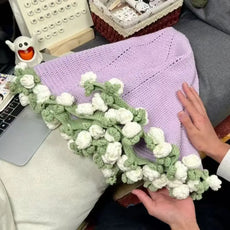 hand-knitted Rose Bouquet
