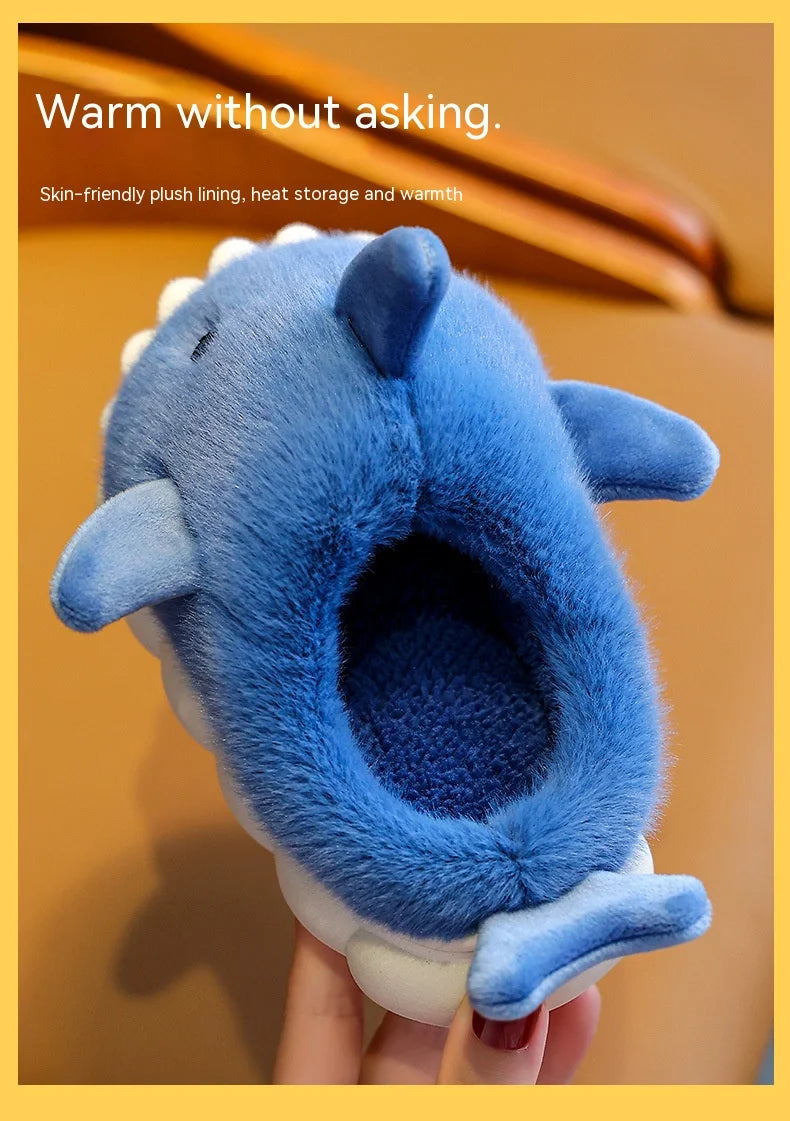 Cartoon Shark Cotton Slippers