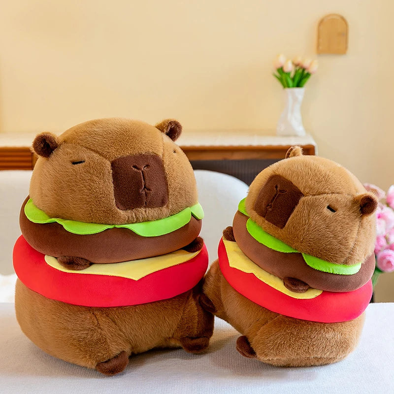 New Kawaii Hamburger Capybara Plush