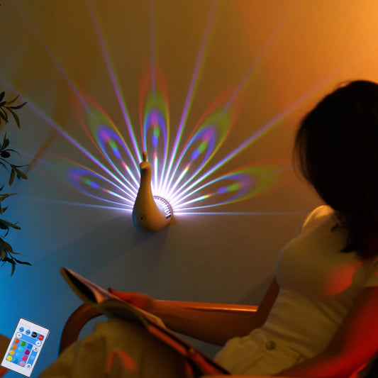 Peacock Projection Lamp