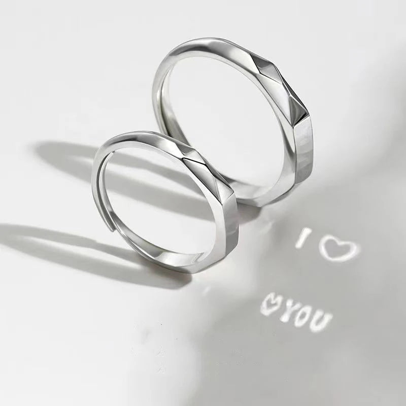 Adjustable Sterling Light sculpted rings