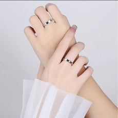 Adjustable Sterling Light sculpted rings