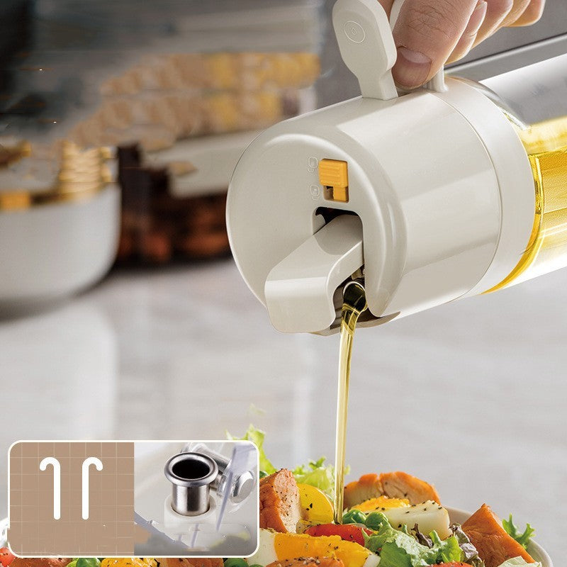 Versatile 2-in-1 Oil Sprayer and Dispenser: Ideal for BBQ, Cooking, Baking, and Vinegar