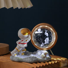 Astronaut Small Night Lamp 3D Inner Carving - EliteDomain