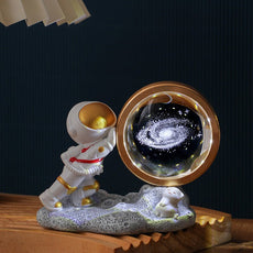 Astronaut Small Night Lamp 3D Inner Carving - EliteDomain