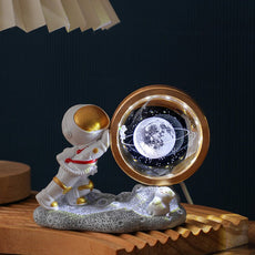 Astronaut Small Night Lamp 3D Inner Carving - EliteDomain