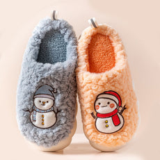 Cute Snowman Winter Slippers