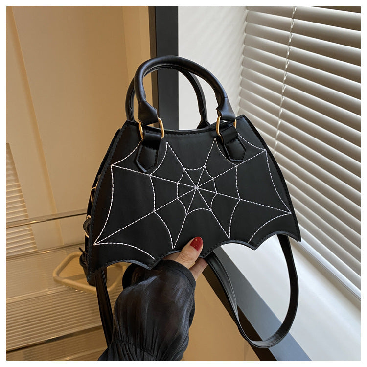 Spiderweb Design Shoulder Bag