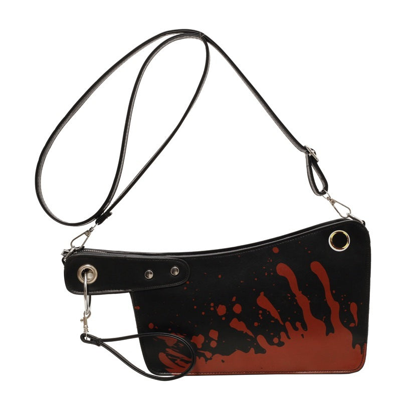 GOTHIC KNIFE SHAPED CROSSBODY BAG