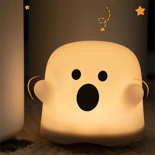 Ghost Night Light Bedside Table Lamp LED Touch Sensor Lamp