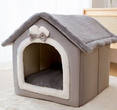 Foldable Dog House Pet Cat Bed Winter Dog Villa Sleep Kennel Removable Nest Warm Enclosed