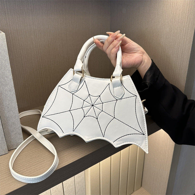 Spiderweb Design Shoulder Bag