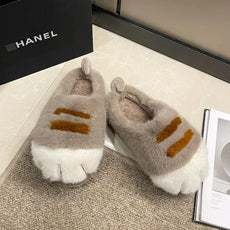 Cat Paw Plush Slippers