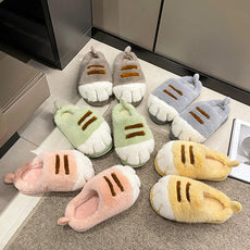 Cat Paw Plush Slippers